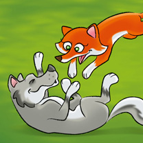 Fuchs und Wolf
